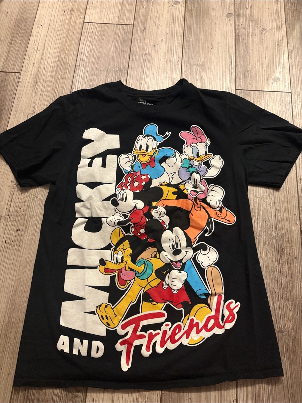 Women’s Disney Black Kids Mickey & Friends Short Sleeve Tee